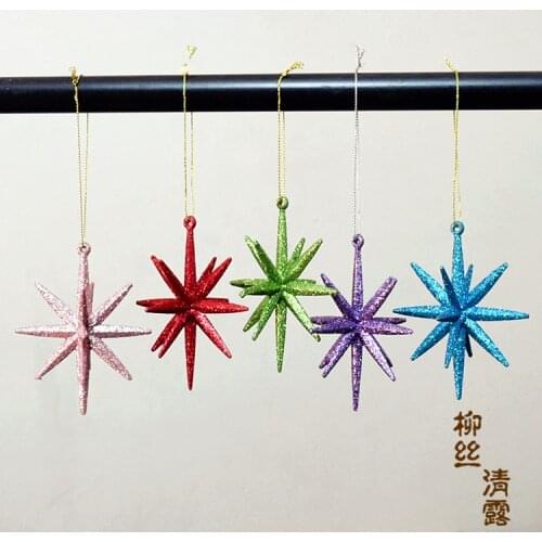 Christmas tree star ornaments foreign trade original single Christmas multi-pointed star ornaments pendant garland material
