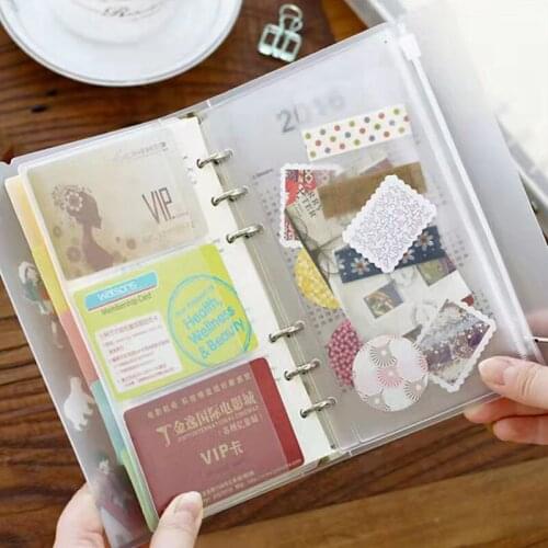 A5 PVC Document Storage Bag,Inside Folder Bag With Two Vertical Pocket