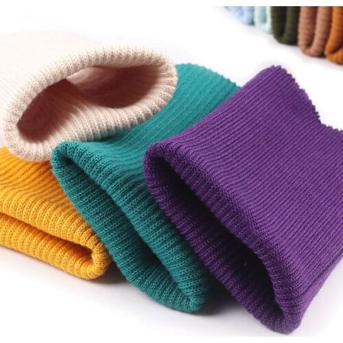 Garment knitted ribbed elastic side neckline threaded trousers down jacket sweater children cuffs Rowan accessories fabric