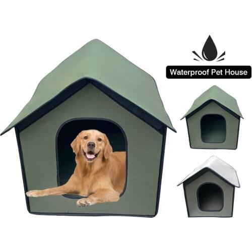 Pet Outdoor House Waterproof Weatherproof Cat Nest Dog House Foldable Pet Shelter All Weather Doghouse Puppy Shelter for Pets