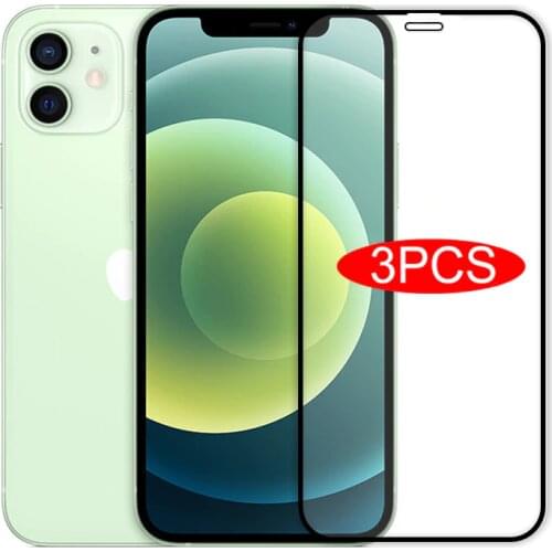 3Pcs Full Cover Tempered Glass On For iPhone 11 12 Pro Max Screen Protector For iPhone 11 X XR XS MAX 12 Mini Protective Glass