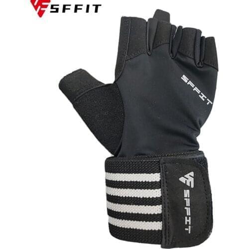 Wrist Protector Compression Band Half Finger Gym Weightlifting Gloves Outdoor Sports Breathable Gloves