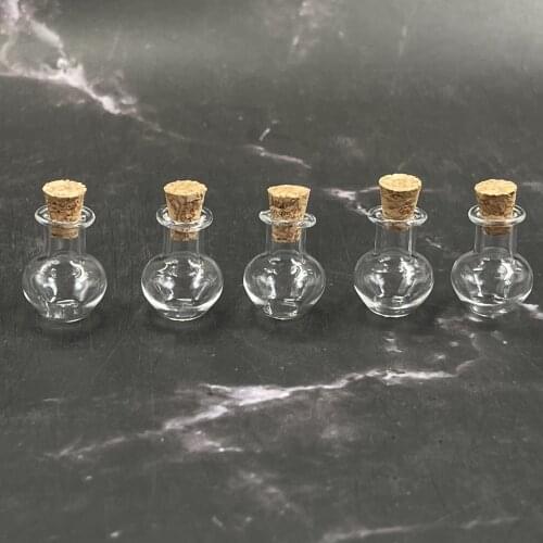 20-1000PCS Mini Vase Potion Glass Bottles Delicate Cork Stoppers Wish Bottles DIY Miniature Bottles Favor Cute Small Glass Jars