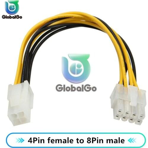 4Pin female to 8Pin male Video Power Converter Cable Connect Connector Line
