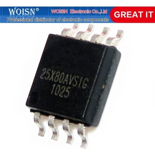 5pcs/lot W25X80AVSIG W25X80BVSIG W25X80AVSNIG 25X80AVNIG 25X80 SOP-8 In Stock