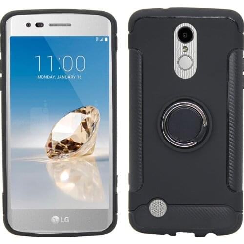 Armor Case Ring Stand Magnetic Cover For LG Aristo 2 3/Plus/Tribute Dynasty Empire/K8 2018/LV3 2018/Fortune 2/Rebel 3/Phoenix 4