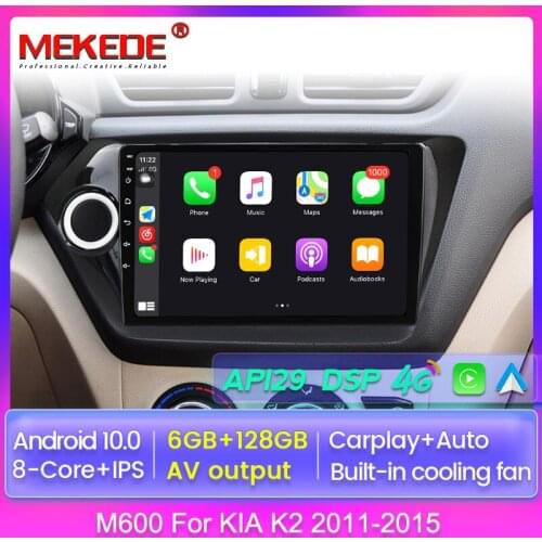 IPS 1280*720 4G LET GPS Navi Stereo Android 10 Car Radio for Kia Rio 3 2011-2015 K2 2010-2015 Car Multimedia Player Carplay AUTO