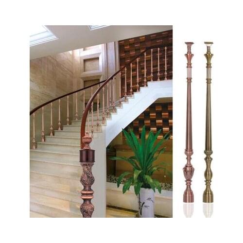 Freeshipping Al-Mg alloy column Floor Mount Newel Post Aluminum Handrail Pole