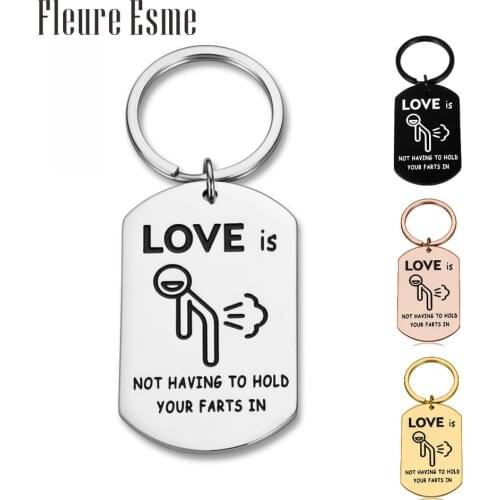 Boyfriend Girlfriend Gift Keychain for Husband Wife Couple Keyring for Fiance Fiance Family Rude Character Valentine Gift