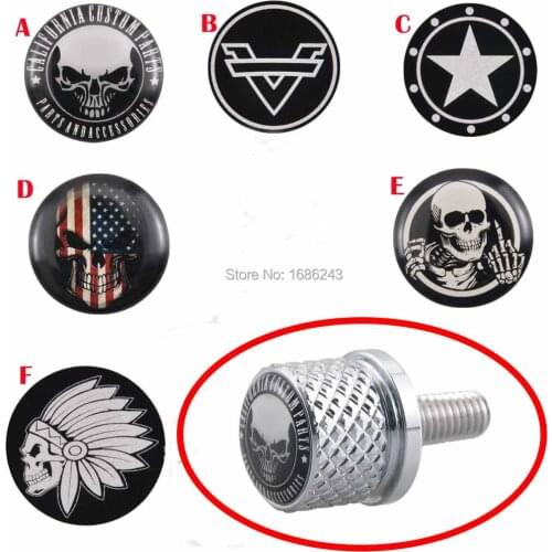 6 Patterns Are Available Motorcycle Quick Seat Release Skull Bolt Screw Fits For Indian Scout All Year