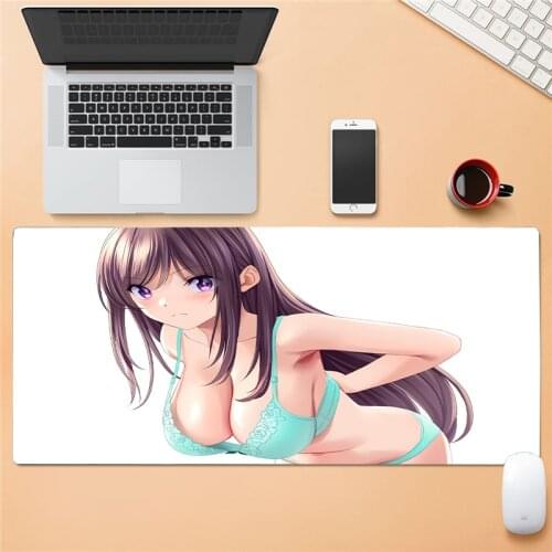Gaming Mouse Pad Gamer Accessories Xxl Big Mouse Pad Gamer Mouse Keyboard Computer Peripheral Office Mouse Pad Anime Sexy