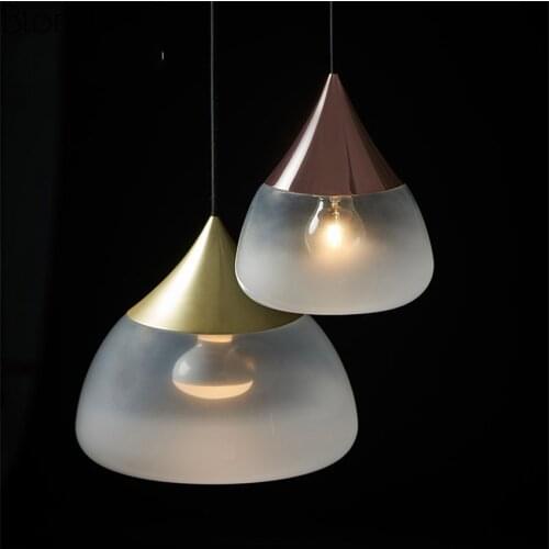 Water Drop Iron&Glass Pendant Lights Post Modern Hanglamp Led Hanging Lamp Living Room Bedroom Restaurant Kitchen Home Lighting