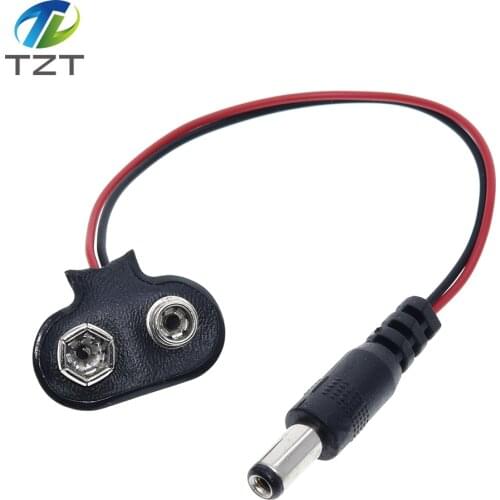 TZT 90 DC 9V Battery button power plug for Arduino Mega 2560 1280 UNO R3 132 9V battery buckle