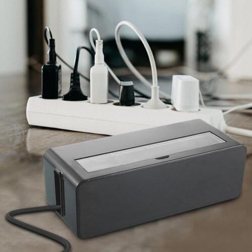 Power Socket Storage Box Wire Finishing Plastic Box Power Storage Box Anti Dust Charger Socket Storage Charger Wire Management