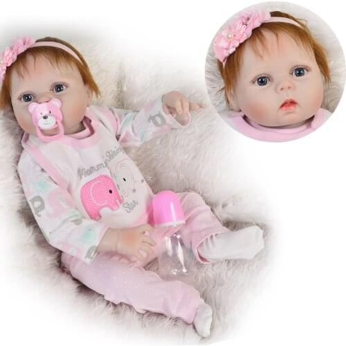 23" doll reborn toys for boys girls gift full silicone body vinyl reborn babies bebe real reborn bonecas brinquedo