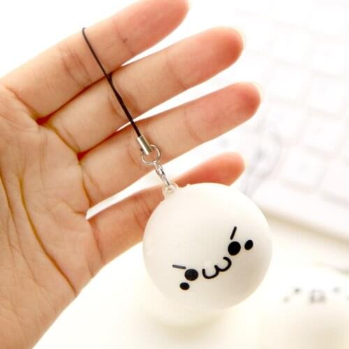 MT01 expression Steamed Buns mobile phone strap backpack young bean bag chicken King pendant super good pinch