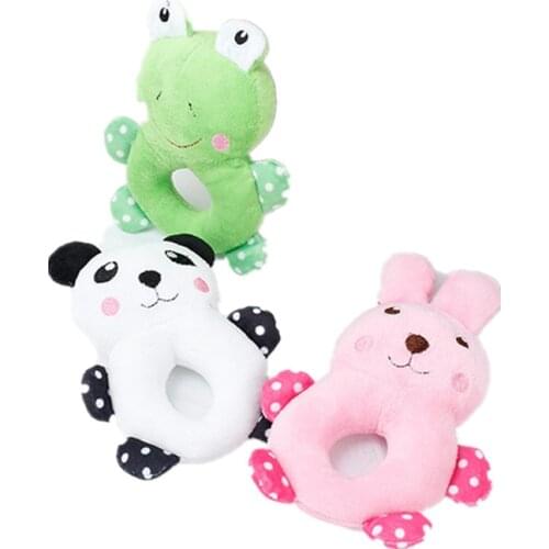 Cartoon Panda Frog Rabbit Dog Toys Soft Plush Pet Chew Toy For Small Dog Teddy Chihuahua Puppy Cat Interactive Toys