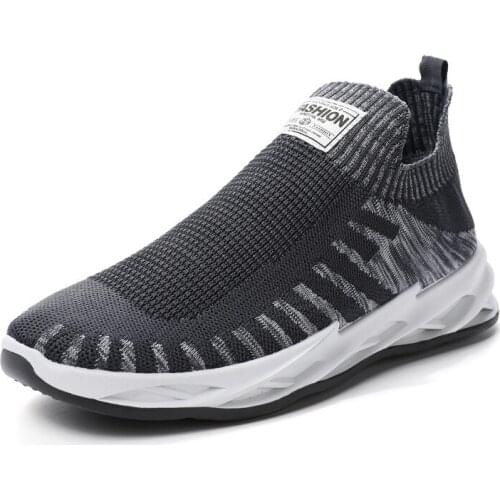 2021 Summer Autumn New Korean Style Mens Vulcanize Shoes Breathable Mesh Low Heel Slip-on Shallow Casual Shoes for Sport