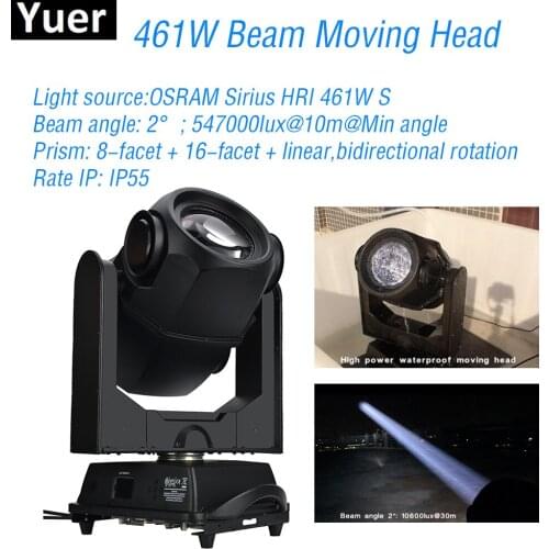 New 461W Waterproof Beam Moving Head Light IP 55 DMX512 Sound Automatic Manual Control DJ Disco Party Moving Head Stage Lights