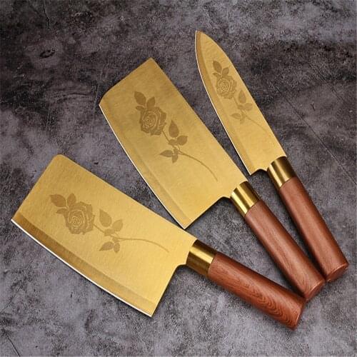 Hunting Knife Cleaver Kitchen Knife Stainless Steel Sharp Slicing Knife Chef Knife Butcher Machete Peeler Survival Sashimi Knife