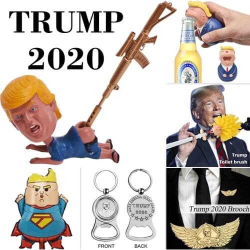 WR Hot!!! Donald Trump Funny Pen Stand Holder Joke Birthday Gift Toy Funny Gag Gift Dump with Trump