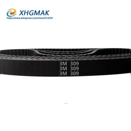 HTD 3M Timing belt 309 3M 9 Perimeter 309mm width 9mm Teeth 103 Rubber HTD3M synchronous belt 309-3M-9 closed-loop
