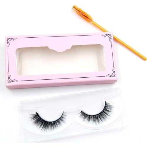 3D Real Mink Eyelashes 100% Hand Made Winged Black Cotton False Eyelashes Stalk Natural Long Eye Lash Reuse Daily Eye Extension