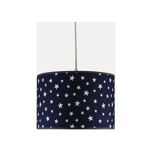 Senay Lightning, CYLINDER KIDS ROOM FABRIC-DARK BLUE STAR