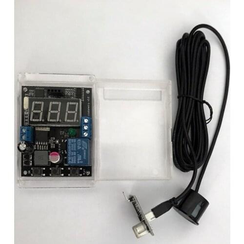 Ultrasonic rangefinder reversing radar module / with display can set distance relay output / waterproof probe