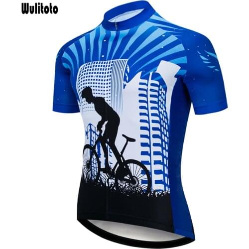 WULITOTO short-sleeve MTB breathable clothing sweatshirt Bicycle Top Shirt clothes Cycling Jersey For Men