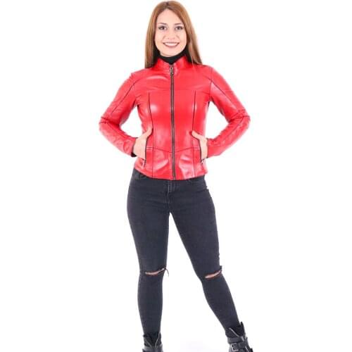 Genuine Leather Jacket women real sheepshin leather coat 2021spring new fashion real leather jacket Turkish Leather%100 Streç