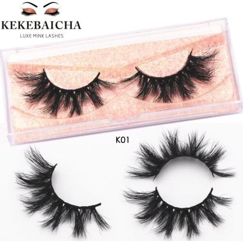 KEKEBAICHA Eyelashes 3D Mink Lashes Faux Cils Dramatic Mink Eyelashes Makeup Lashes Full Volume 5D Mink Lashes Reusable Lashes