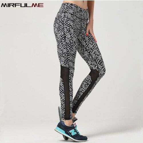 Yoga Pant Women High Waist Mesh Woman Leggings Sport Elastic Capris Dot 3D Print Running Pant Female Trousers Gym Fitness Tights