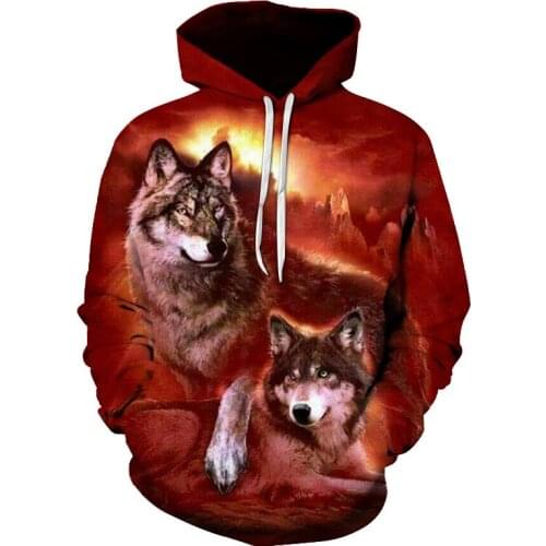 Winter Fashion 3D Sweatshirts Men/Women animal Wolf Printed Hoodies Tiger Hip Hop hoodie harajuku Streetwear jacket plus size