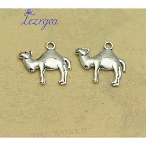 15pcs/lot--23x20mm, camel chams, Antique silver plated camel charms,DIY supplies, Jewelry accessories