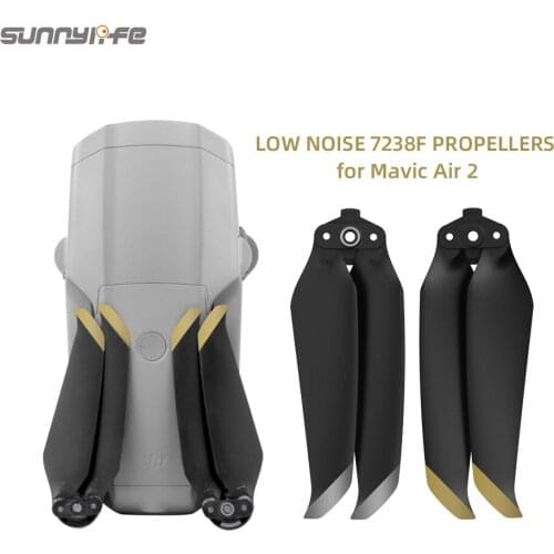 2Pairs DJI Mavic Air 2 Low Noise 7238 Props Multi-Color 7238F Carbon Fiber Propellers for Mavic Air 2 Drone Accessories
