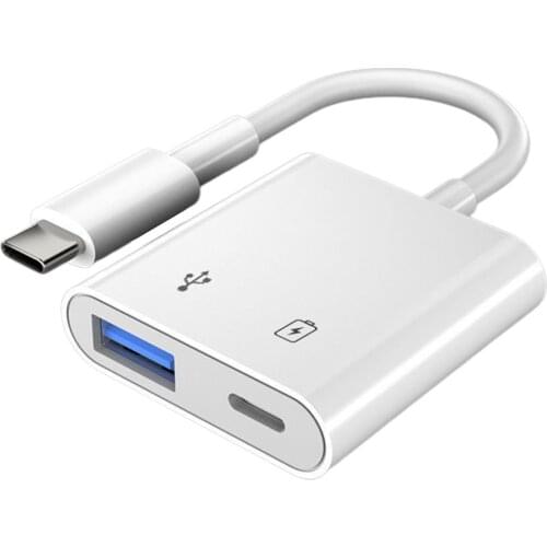 2021 Hot PD Quick Charge Type-C Adapter Power Supply USB 3.0 Mobile Phone External U Disk Converter Two-In-One Adapter Cable