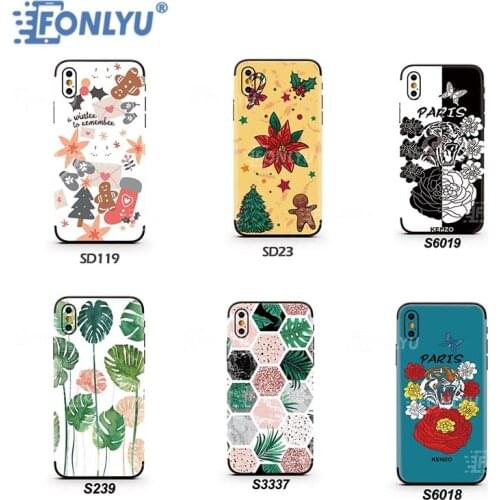 FONLYU 20pcs 3D Embossed Back Cover Film Compatible With Film Cutting Machine F140 F150 F200 For Mobile Phone Skin Protective