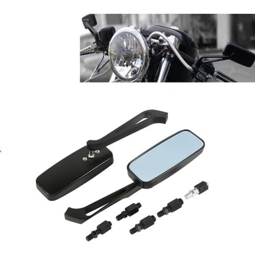 8mm 10mm Motorcycle Rear view Side Mirrors for Harley Honda Yamaha Kawasaki Street Sports Bike Chopper Cruiser Universal