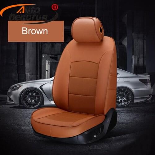 AutoDecorun Genuine Leather Cover Seats for VW Volkswagen Passat r36 Auto Seat Cover Cowhide Car Supports Protectors Accessoires