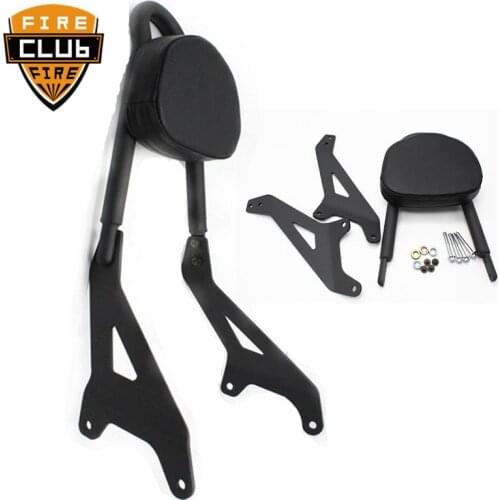 For Yamaha Star Bolt XVS950/R-Spec/C-Spec 2014-2017 16 15 Motorcycle Black Rear Passenger Backrest Sissy Bar w/ Side Arm Pad