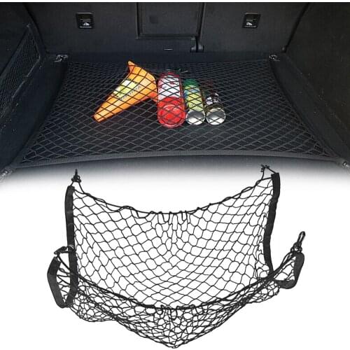 For Skoda Octavia A5 A7 Kodiaq Rapid Fabia Superb Yeti Auto Car Trunk Luggage Storage Cargo Organiser Nylon Elastic Mesh Net