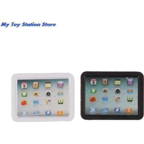 Hot Sale 1:12 Scale laptop computer toy Dollhouse Miniature Toy Doll Food Kitchen living room Accessories