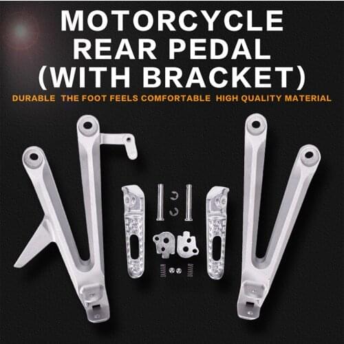 Motorcycle Aluminium Rear Footrests Bracket Kit Foot Pegs Rests Assembly For Honda CBR1000 04 - 07 CBR1000RR 2004 2005 2006 2007