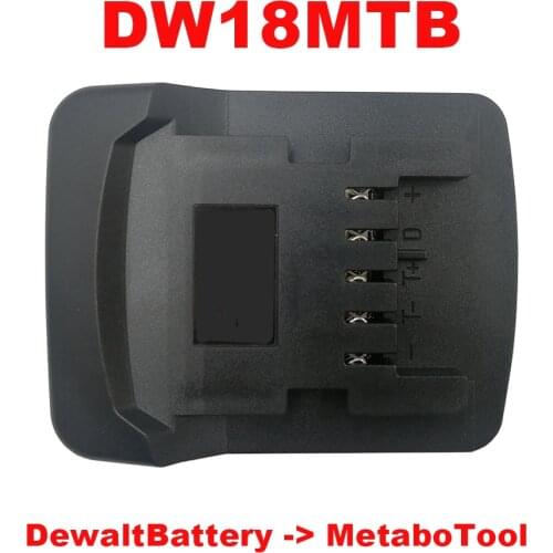 Dawupine DW18MTB Adapter Converter Can use Dewalt 18V Li-ion Battery on Metabo 18V Lithium Tool
