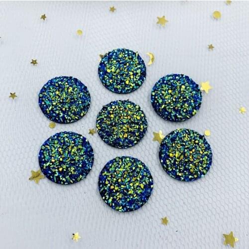 Mineral surface Round Resin Rhinestones 21mm flatback Rhinestone Ornaments DIY Wedding appliques craft 15pcs-20W251