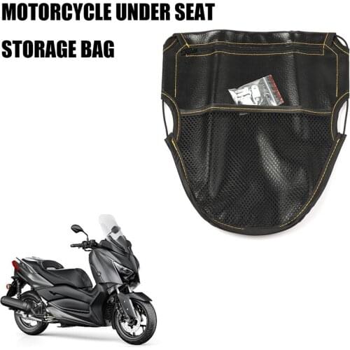 Motorcycle Scooter Modification Universal Leather Storage Seat Bag Pouch For XMAX PCX150 TMAX NVX155 VESPA Forza 125 NSS300