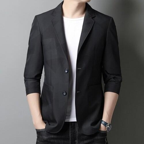 Mens jacket autumn business casual small suit in the youth slimmed up suit jacket men