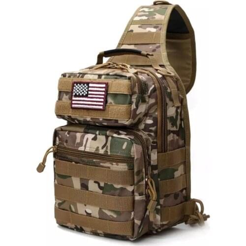 2021 New Large Tactical Sling Backpack EDC Military Shoulder Bag Molle Outdoor Sports Chest Bag Travel Trekking Hunting Backpack