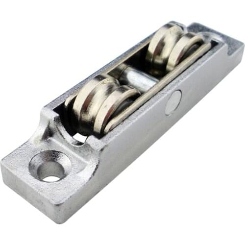 Window Pulley Aluminum Plastic Steel Sliding Left And Right Door Rollers Moving Windows Sliding Door Pulley Double Groove Wheels